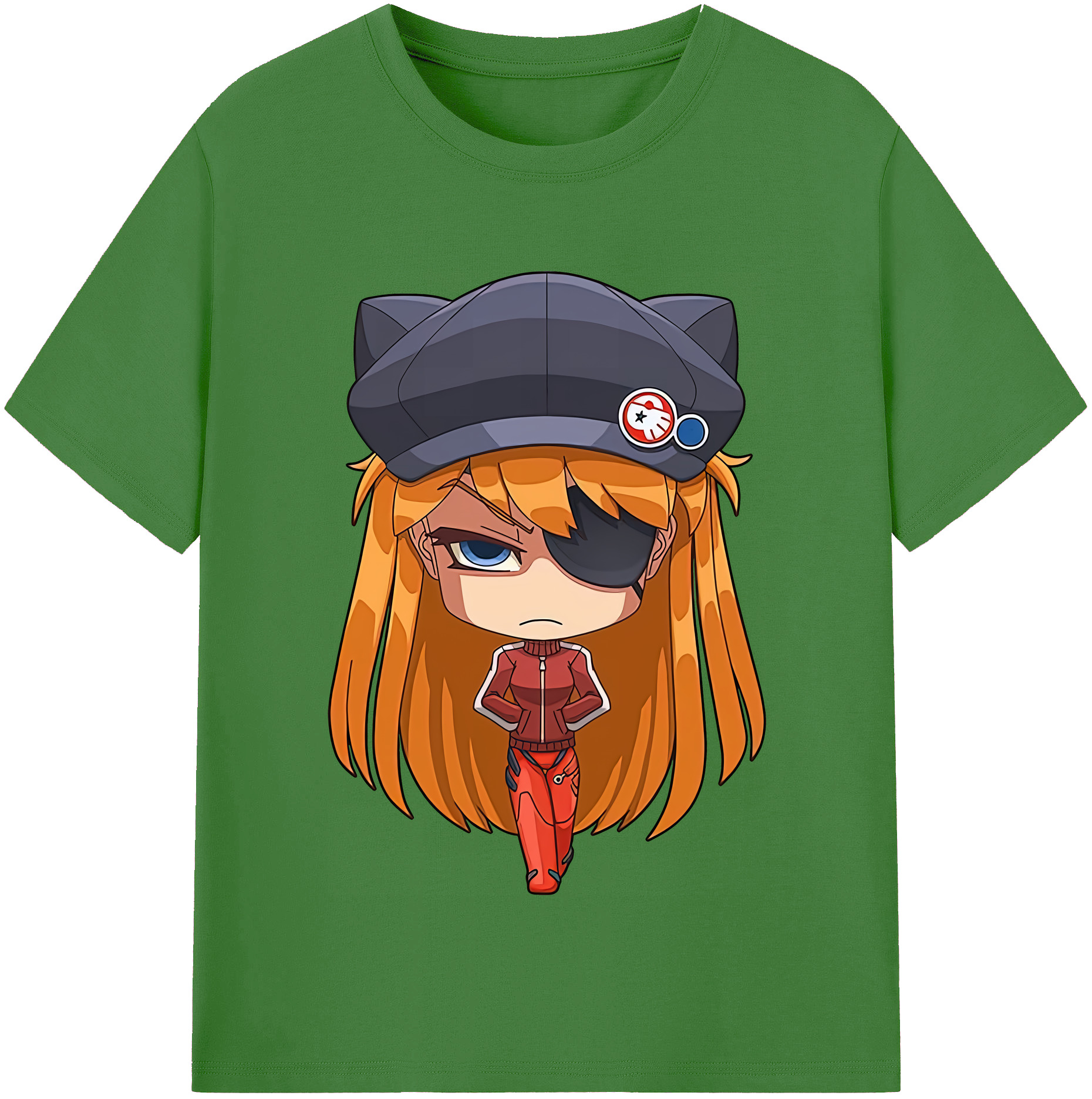 （画像用） EVA 新世紀エヴァンゲリオン レディースカジュアルプリントTシャツ（綿100％）
